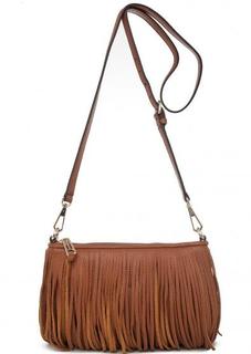 Коричневая сумка из натуральной кожи Rebecca Minkoff