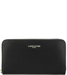 Черный кошелек из гладкой кожи Lancaster