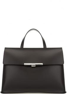 Сумка из гладкой кожи с откидным клапаном Lancaster