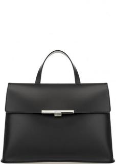 Сумка из гладкой кожи с откидным клапаном Lancaster