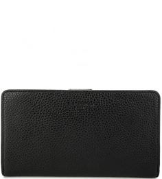 Черный кошелек из фактурной кожи Lancaster