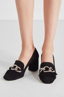 Замшевые туфли Miu Miu
