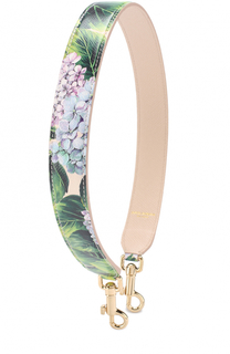 Кожаный ремень для сумки с цветочным принтом Dolce &amp; Gabbana