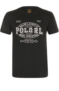 Хлопковая футболка с принтом Polo Ralph Lauren