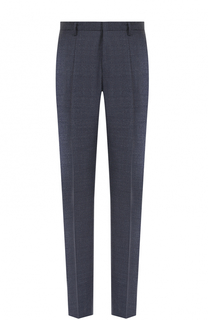 Шерстяные брюки прямого кроя BOSS