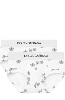 Комплект из двух брифов с принтом Dolce &amp; Gabbana