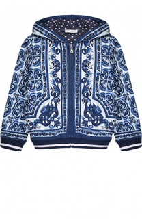 Спортивный кардиган на молнии с принтом Dolce &amp; Gabbana