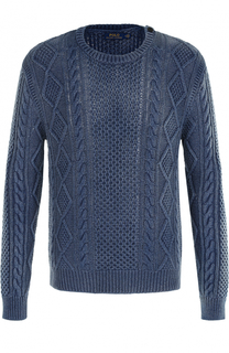 Хлопковый джемпер фактурной вязки Polo Ralph Lauren