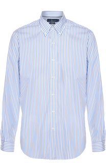 Хлопковая рубашка с воротником button down Polo Ralph Lauren