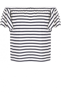 Топ в полоску с открытыми плечами Polo Ralph Lauren