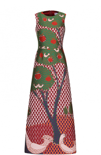 Приталенное платье-миди с принтом REDVALENTINO