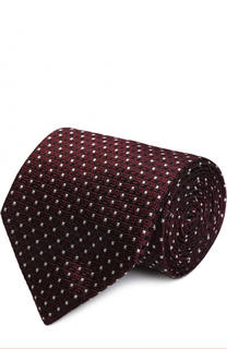 Шелковый галстук с узором Ermenegildo Zegna