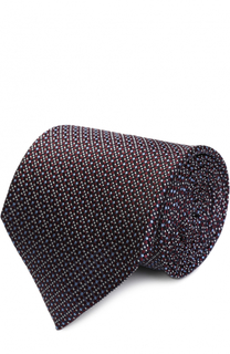Шелковый галстук с узором Ermenegildo Zegna