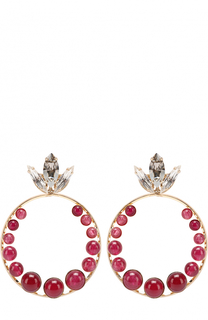 Серьги со съемными подвесками и кристаллами Swarovski Anton Heunis