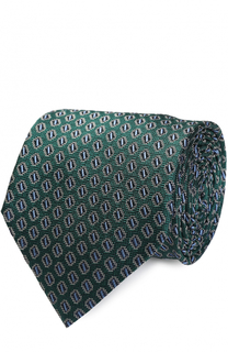 Шелковый галстук с узором Ermenegildo Zegna