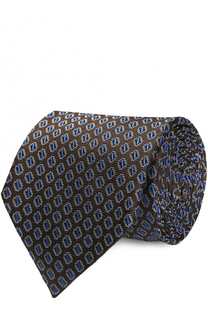 Шелковый галстук с узором Ermenegildo Zegna