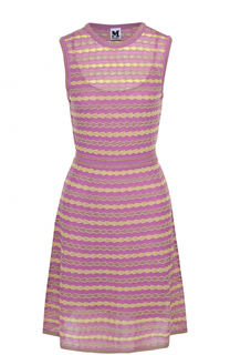 Вязаное приталенное мини-платье M Missoni