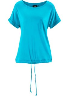 Футболка с короткими рукавами (бирюзовый) Bonprix