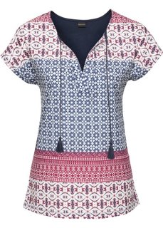 Футболка с принтом (синий с рисунком) Bonprix