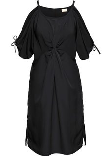 Платье с узлом (черный) Bonprix