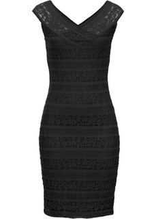 Кружевное платье (черный) Bonprix