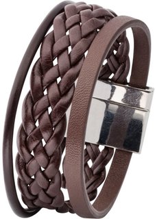 Плетеный мужской браслет (коричневый) Bonprix