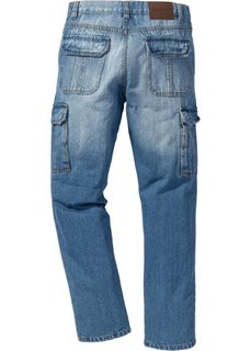 Классические джинсы карго, cредний рост (N) (голубой) Bonprix