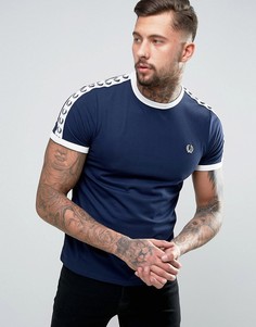 Футболка в спортивном стиле Fred Perry - Темно-синий