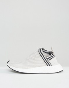 Бежевые кроссовки adidas Originals Nmd Cs2 Primeknit - Серый