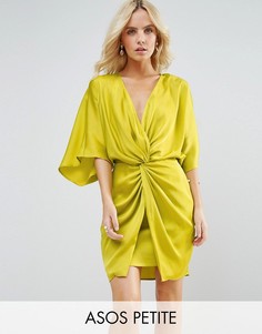 Платье-кимоно мини ASOS PETITE - Зеленый