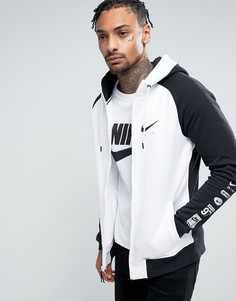 Худи на молнии с принтом на рукаве Nike Air 832148-011 - Черный