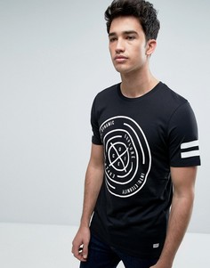 Футболка с принтом на груди и рукавах Jack &amp; Jones Core - Черный