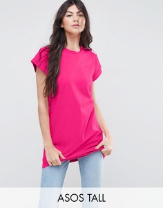 Удлиненная футболка ASOS TALL The Ultimate Easy - Розовый