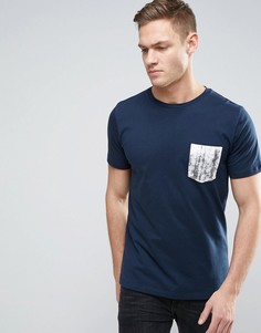 Футболка с круглым вырезом и принтом на кармане Jack &amp; Jones Originals - Черный