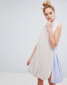 Платье с вышивкой ришелье и полосками на спине Sonia By Sonia Rykiel - Мульти