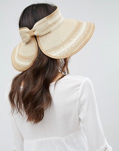 Соломенная шляпа с козырьком Boardwalk - Кремовый