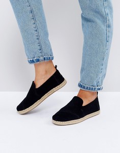 Черные замшевые эспадрильи TOMS - Черный