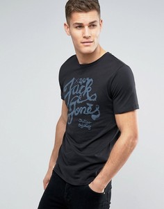 Футболка с логотипом Jack &amp; Jones - Черный
