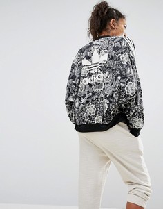 Adidas clearance floral bomber