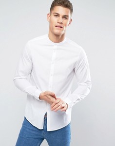 Белая рубашка классического кроя с воротом на пуговице ASOS - Белый
