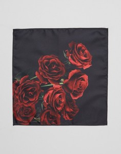 Платок для пиджака с розами ASOS - Красный