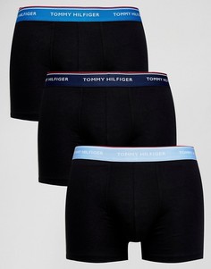 Набор из 3 пар черных боксеров-брифов Tommy Hilfiger - Черный