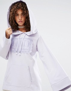 Худи из флиса с открытыми плечами Puma X Fenty - Белый