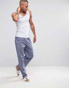 Тканые штаны для дома классического кроя Calvin Klein - Синий