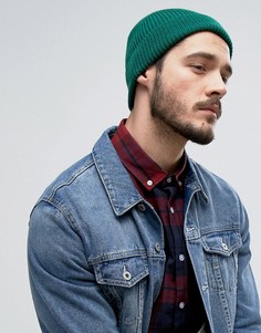 Зеленая шапка-бини ASOS - Зеленый