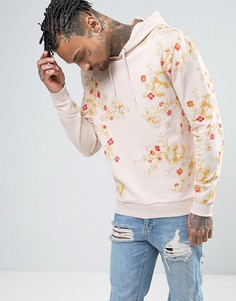 Худи с цветочным принтом ASOS - Розовый