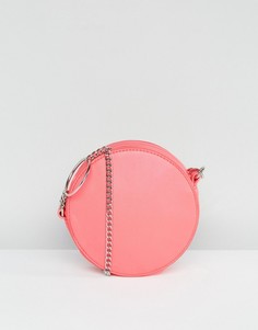 Сумка через плечо с цепочкой и кольцом ASOS - Розовый