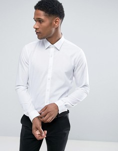 Эластичная приталенная рубашка Calvin Klein - Белый