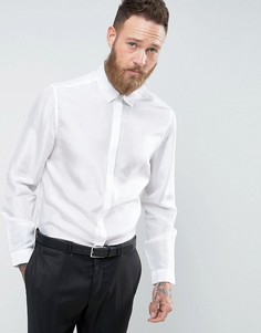 Белая рубашка классического кроя из чистого шелка ASOS - Белый