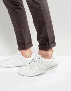 Белые кожаные кроссовки BOSS Green by Hugo Boss - Белый
